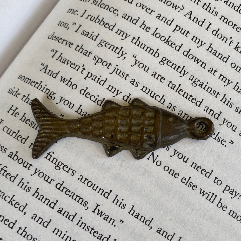 Antique Cooper/Brass Fish Pendant